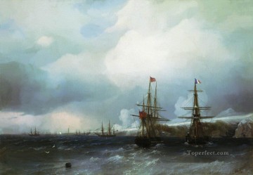 La captura de Sebastopol 1855 Romántico Ivan Aivazovsky ruso Pinturas al óleo